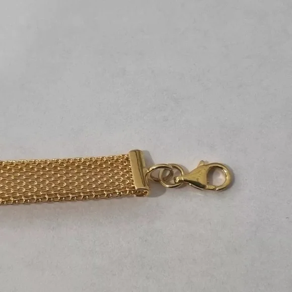 (SOLD)Tous White And Yellow Bear Mesh Bracelet - Picture 9 of 10